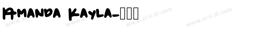 Amanda Kayla字体转换